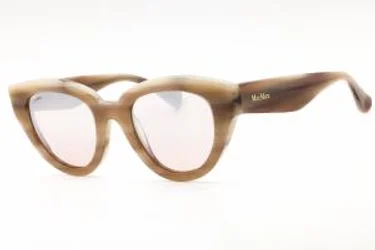 Max Mara MM0077 60G Sunglasses Beige Horn 50mm
