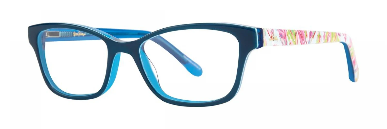 Lilly Pulitzer Cozy Eyeglasses Blue 46mm Kids