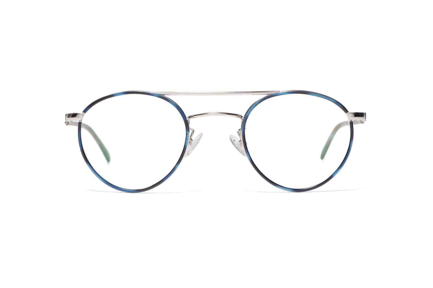 Henry Jullien HJCAPFERRET C53 Eyeglasses Blue Silver 46mm Unisex 2