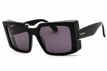 Max Mara MM0124 01A Sunglasses Shiny Black 55mm