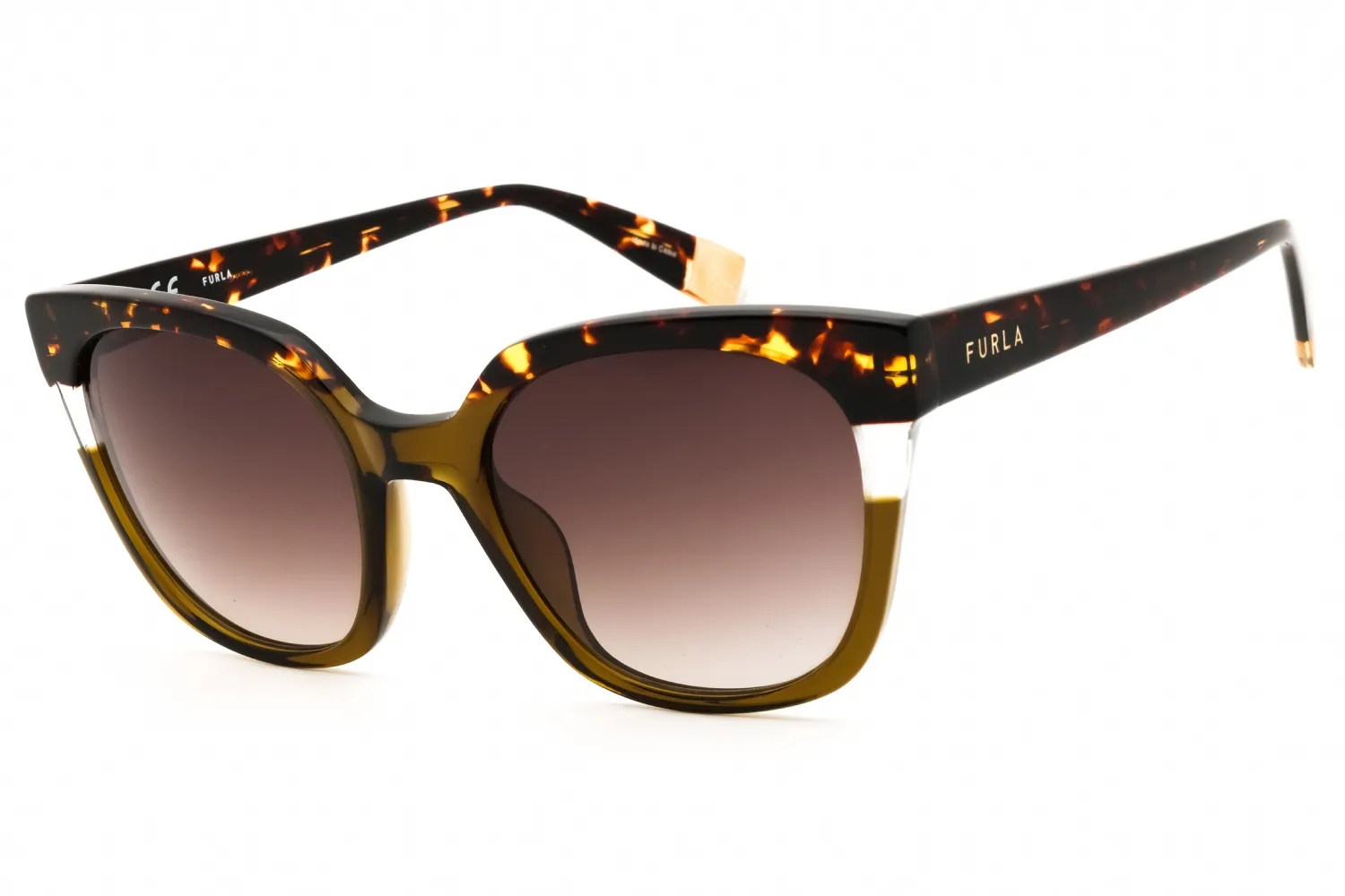 Furla SFU401 090Y Sunglasses Tortoise 52mm Women