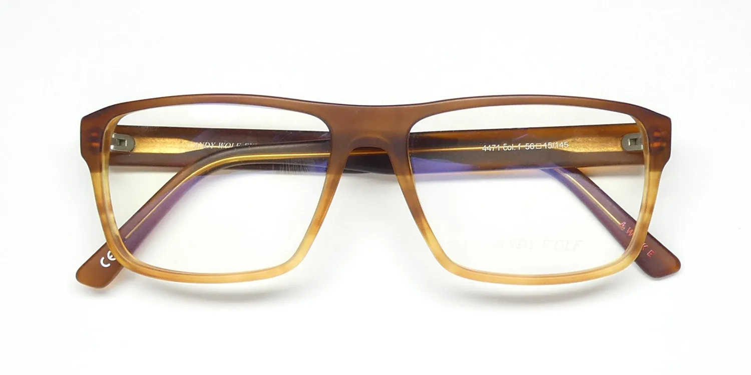 Andy Wolf 4471 f Eyeglasses Matte Brown 56mm 2