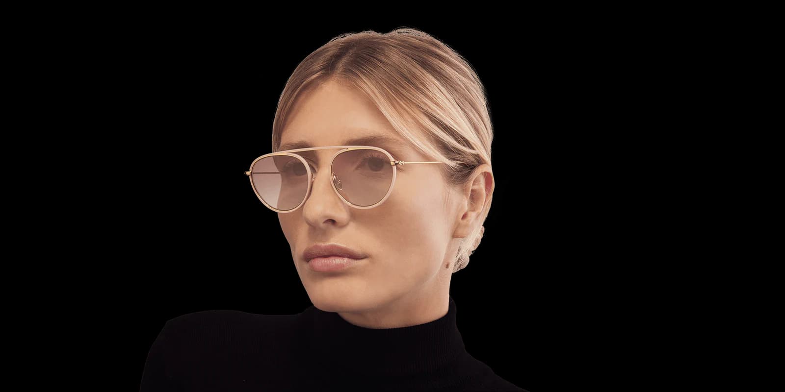 Nathalie Blanc Edgard C229 Sunglasses Nude Gold 52mm Women 2