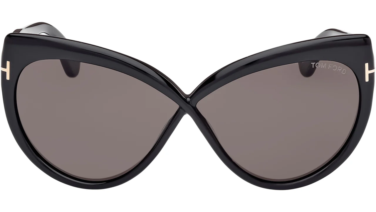 Tom Ford FT1196 01A Sunglasses Shiny Black 65mm Women 2