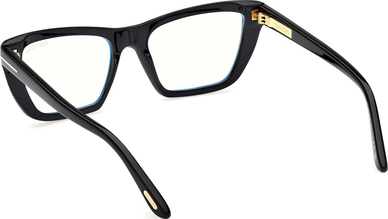 Tom Ford FT6047B 001 Eyeglasses Shiny Black 54mm Women 3
