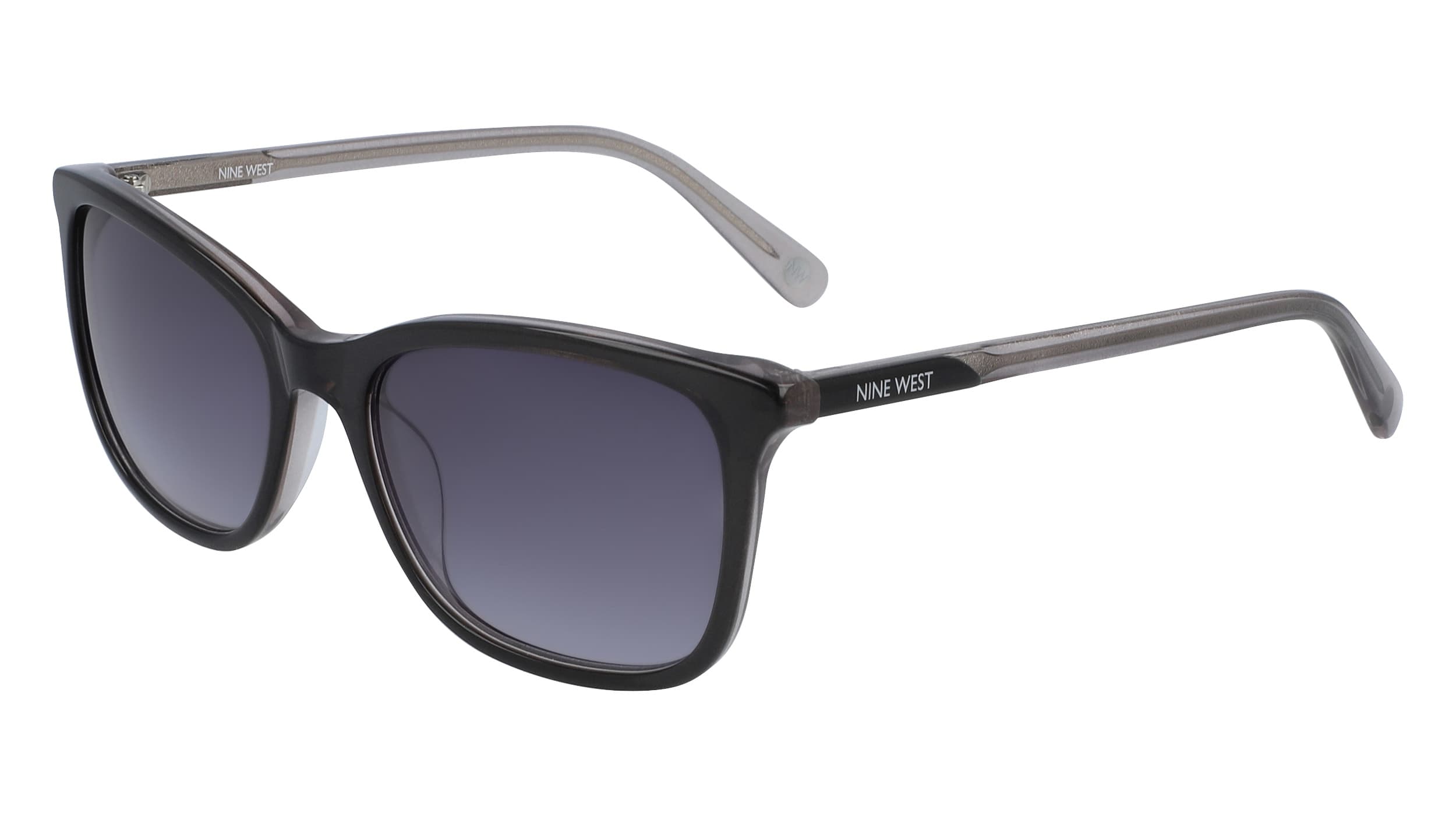 Nine West NW614S 014 Sunglasses Charcoal Glitter 54mm Women
