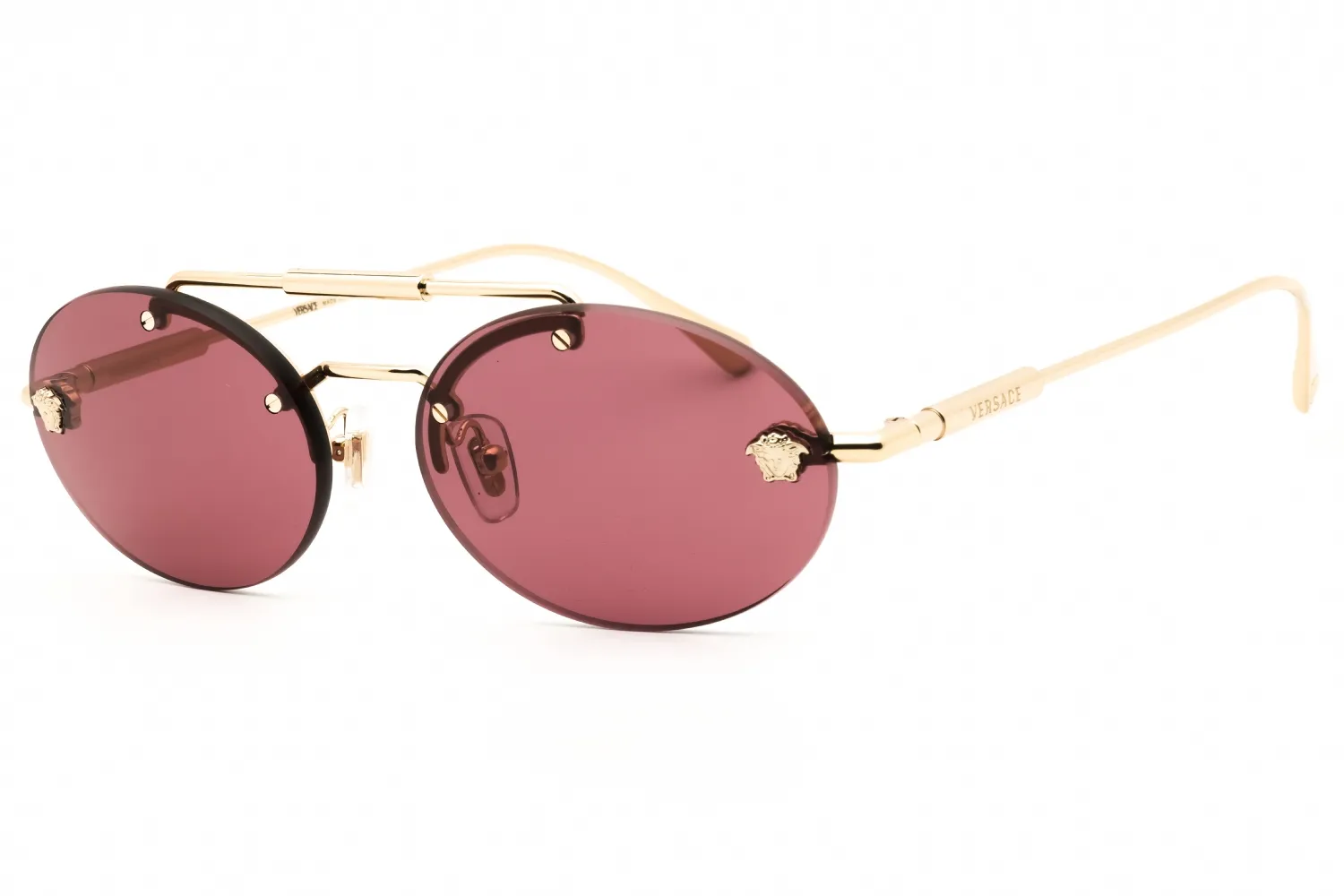 Versace 0VE2295 12521A Eyeglasses Pale Gold Metal 56mm Unisex