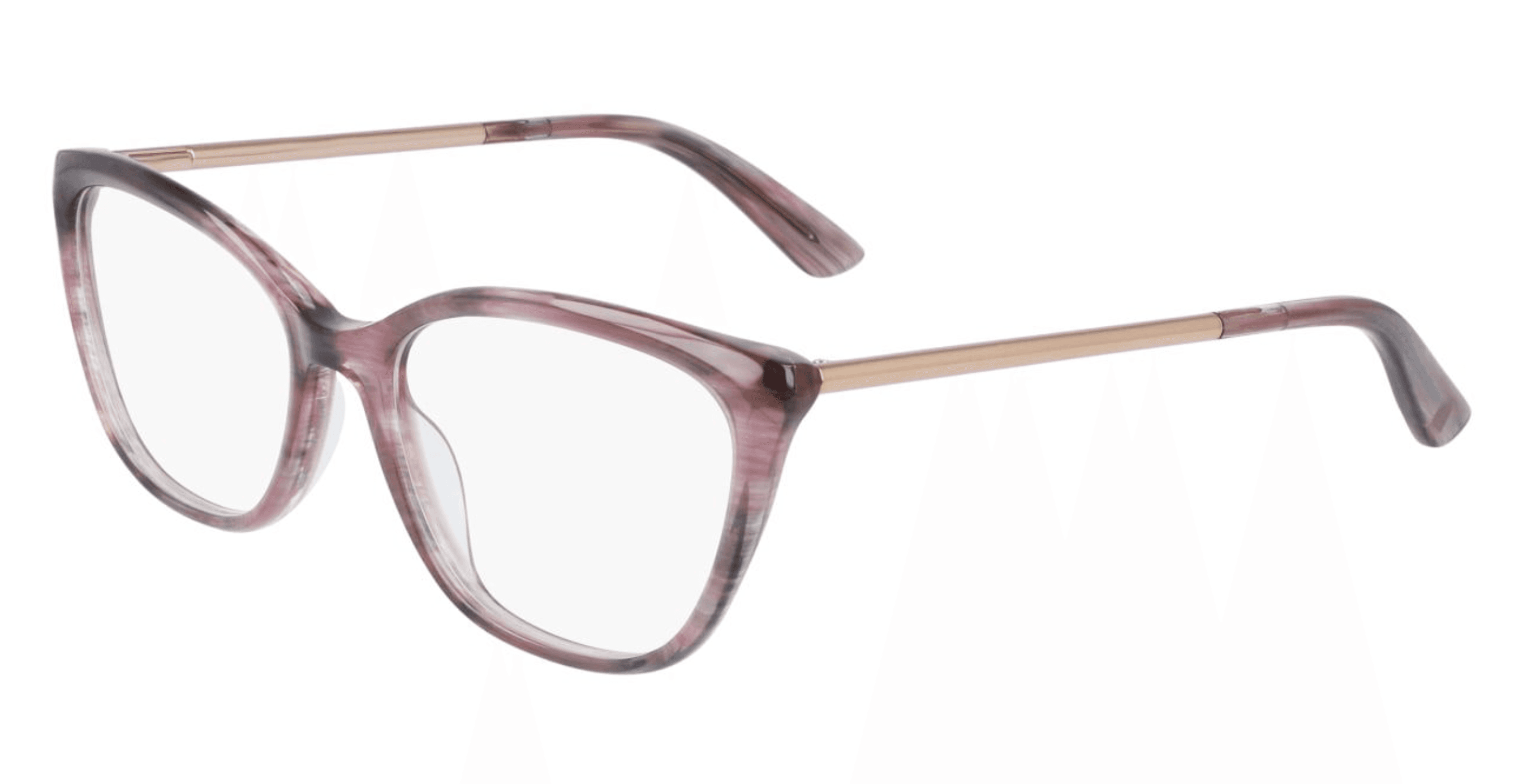 Anne Klein AK5084 505 Eyeglasses Plum Horn 53mm Women