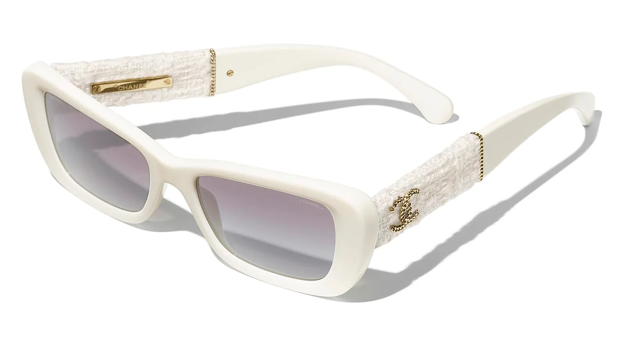 Chanel 5514-A c.1255/S6 Sunglasses White 140mm Unisex 4