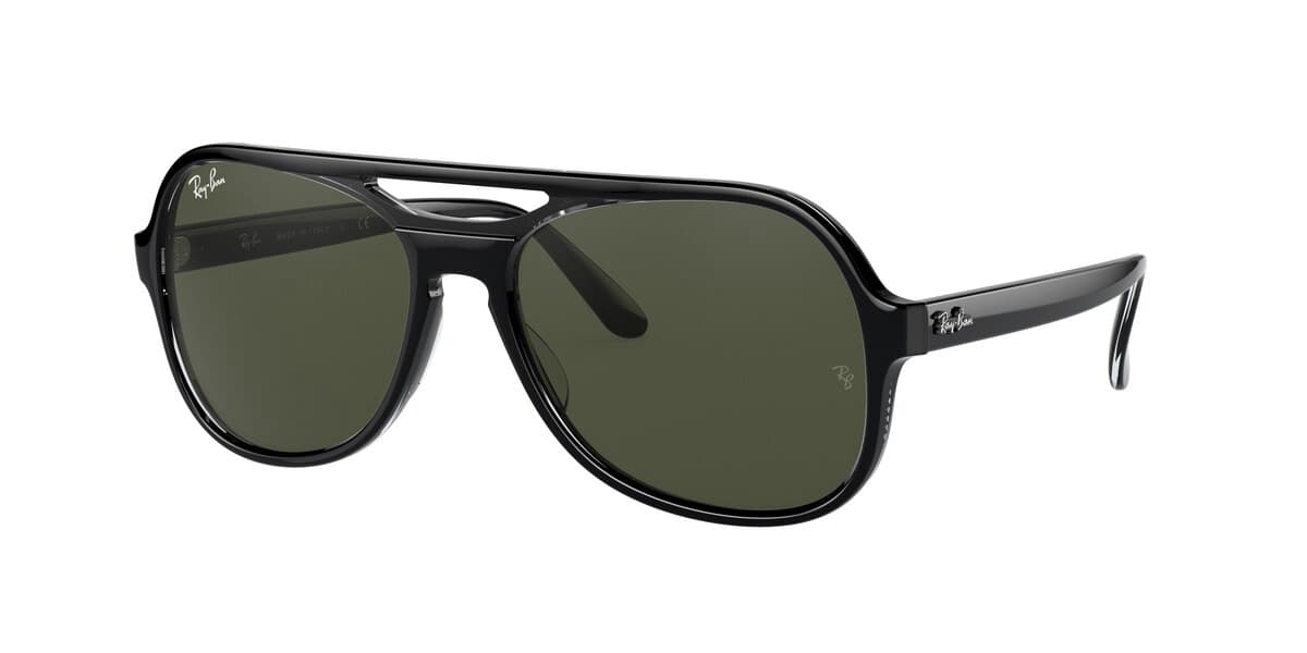 Ray-Ban RB4357 POWDERHORN 6545/31 RB4357 Powderhorn Sunglasses Black 140mm Men