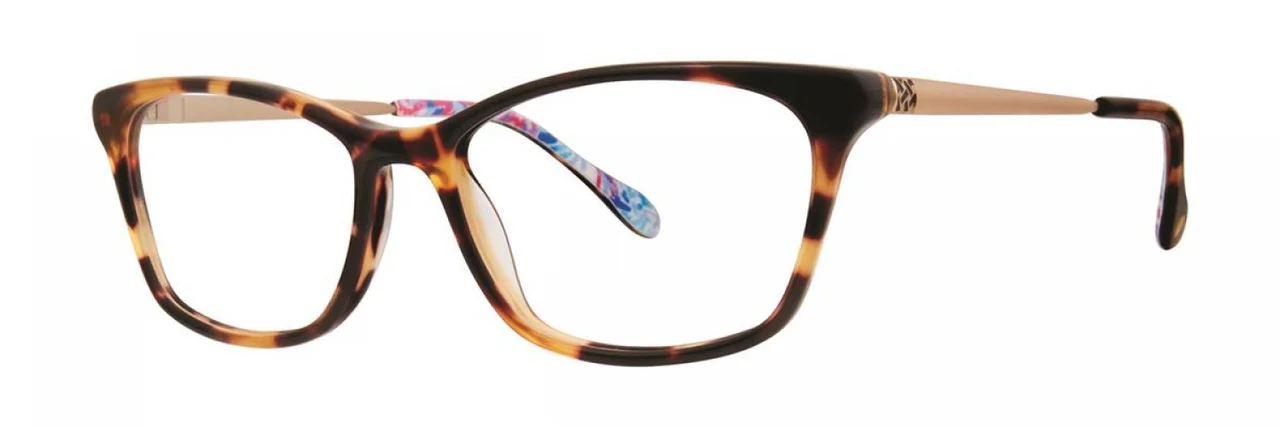 Lilly Pulitzer Cabrey Eyeglasses Tortoise 50mm Women