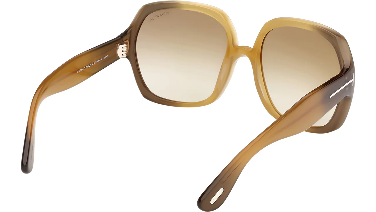 Tom Ford FT1221 41F Sunglasses Yellow 60mm Women 5