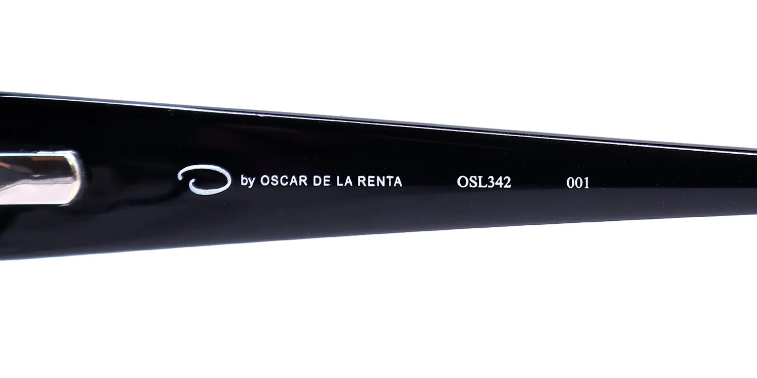 Oscar de la Renta Osl 342 001 Eyeglasses Shiny Black 52mm 7