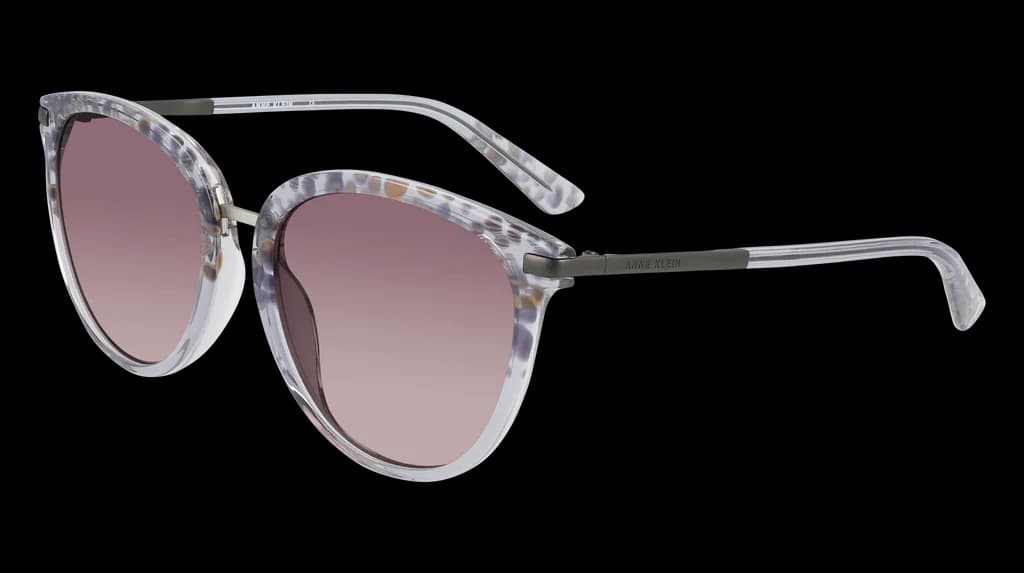 Anne Klein AK7073 020 Sunglasses Grey Animal 55mm Women