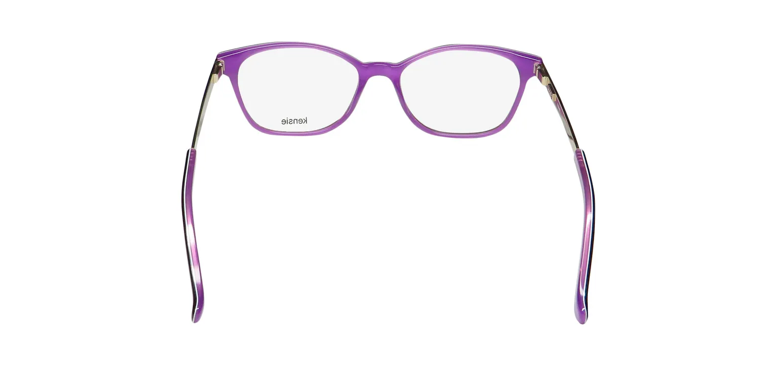 Kensie Travel dt Eyeglasses Dark Tortoise Purple 53mm 5