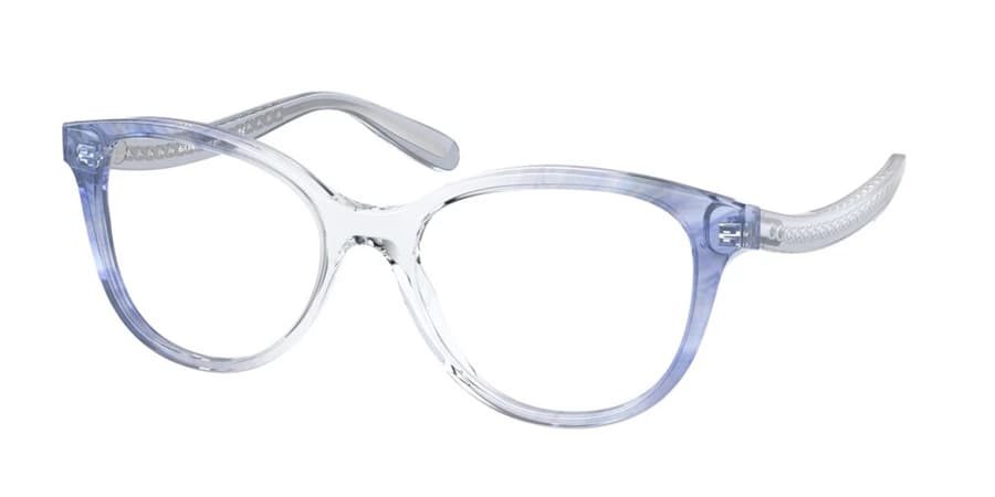 Coach HC6177 5655 Eyeglasses Transparent Blue Ombre 52mm Women