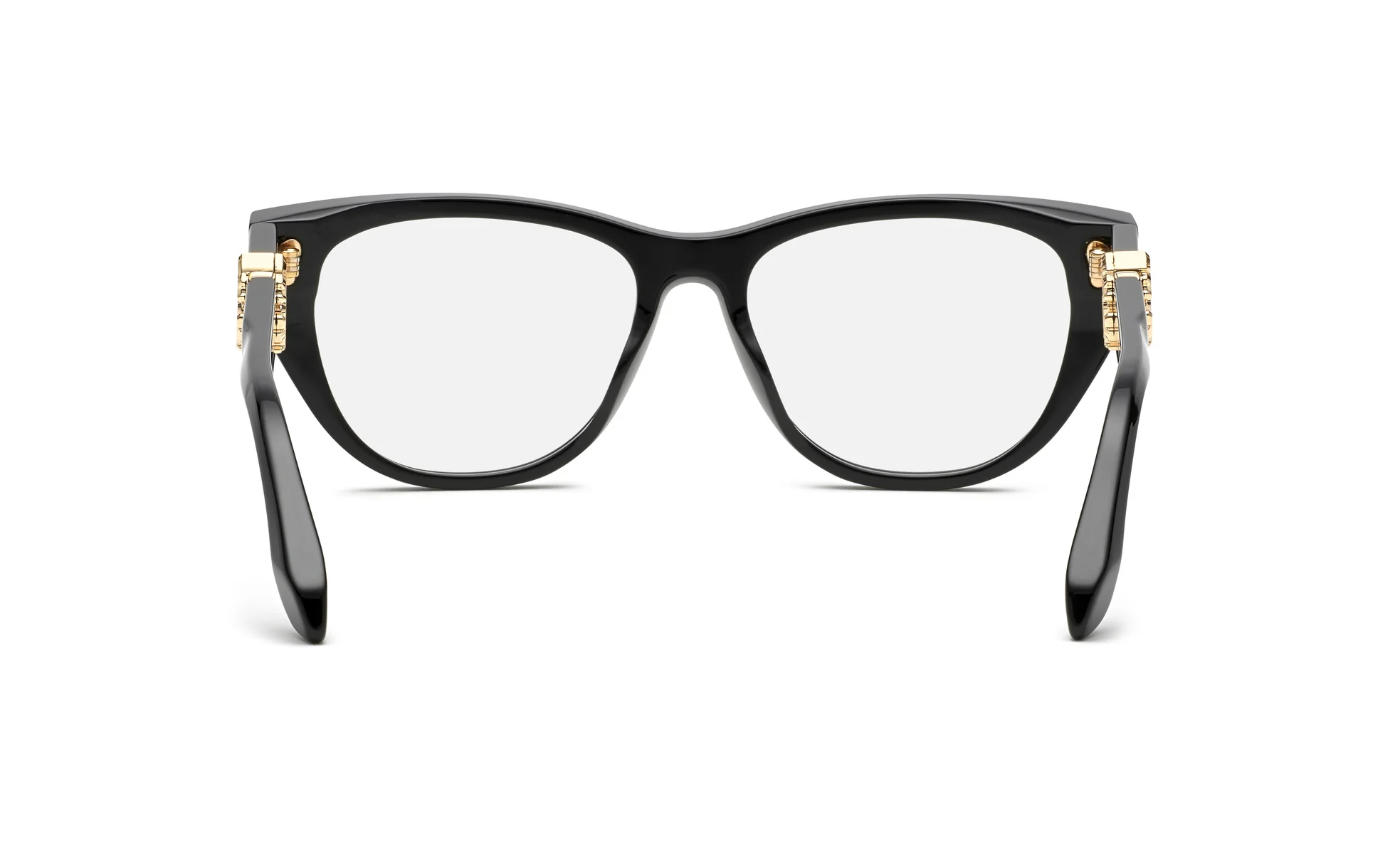 Roberto Cavalli VRC045 0700 Eyeglasses Shiny Black 54mm Women 4