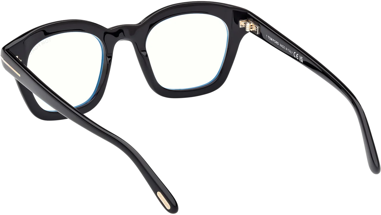 Tom Ford FT5961B 001 Eyeglasses Shiny Black 49mm Men 3