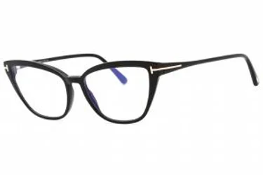 Tom Ford FT5825-B 001 Eyeglasses Shiny Black 55mm