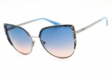 Guess GU00217 10W Sunglasses Shiny Light Nickeltin