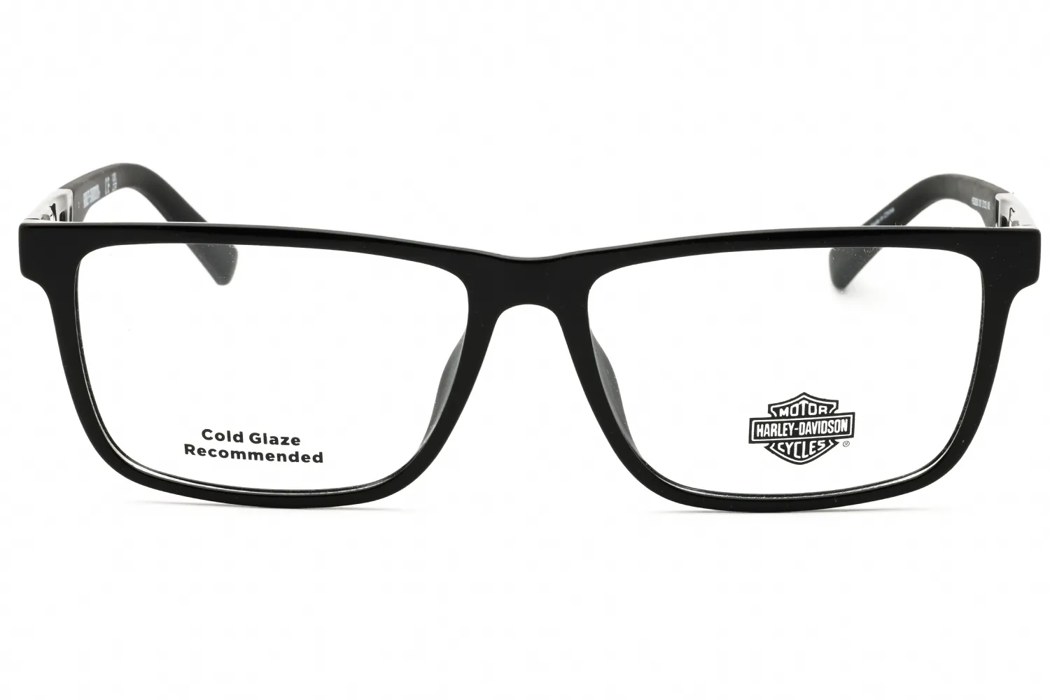 Harley Davidson HD50093 001 Eyeglasses Shiny Black 57mm Men 2