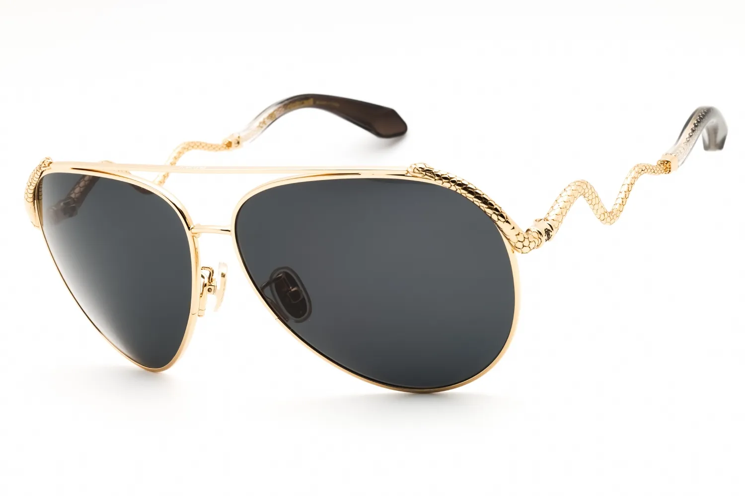 Roberto Cavalli SRC090M 0300 Sunglasses Shiny Rose Gold 65mm Women
