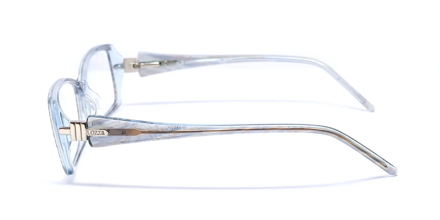 Lozza Vl1834 09y2 Eyeglasses Blue 52mm 4