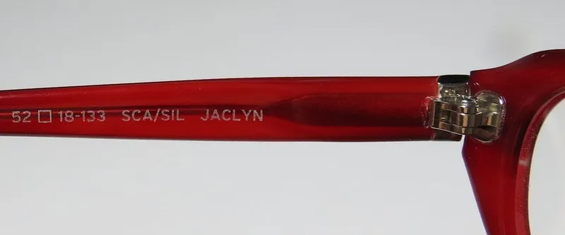 Barton Perreira Jaclyn sca/sil Eyeglasses Scarlet Red 52mm 8