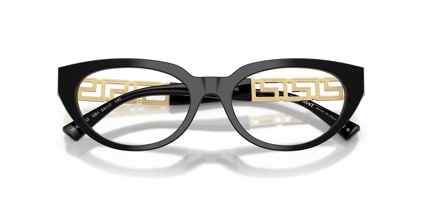 Versace MOD.3383 GB1 Eyeglasses Black 54mm Women 5