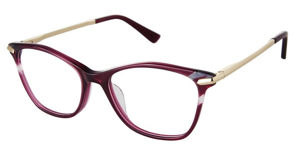 Ann Taylor ATP825 03 Eyeglasses Plum 51mm Women