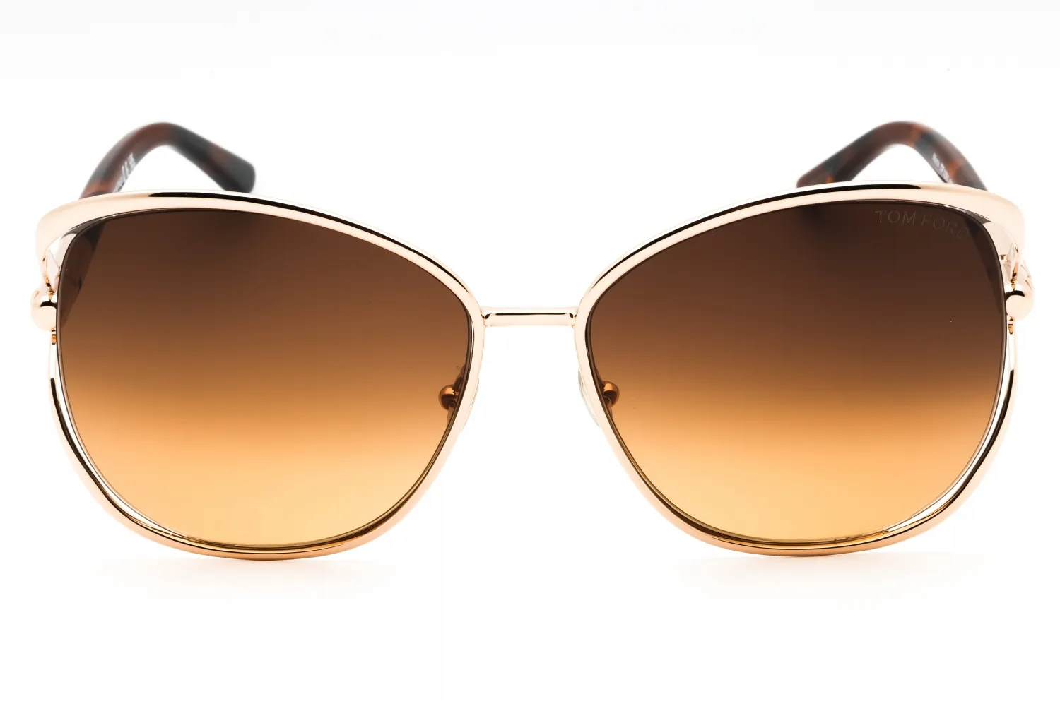 Tom Ford FT1091 28F Sunglasses Shiny Rose Gold 62mm Women 2