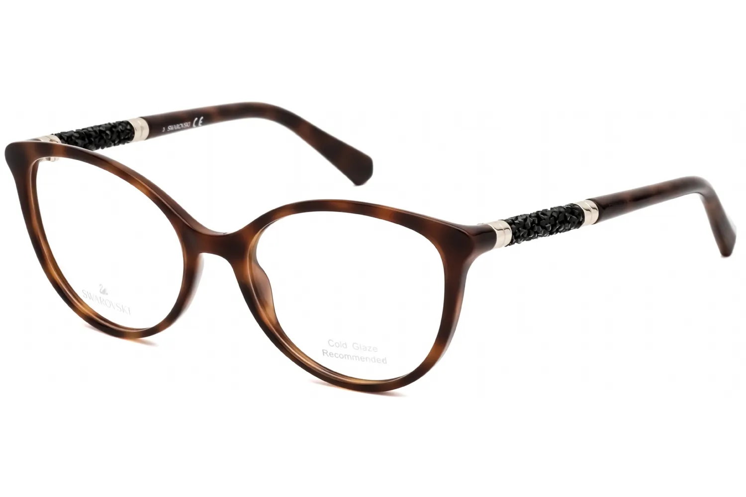 Swarovski SK5258 052 Eyeglasses Dark Havana 53mm Women
