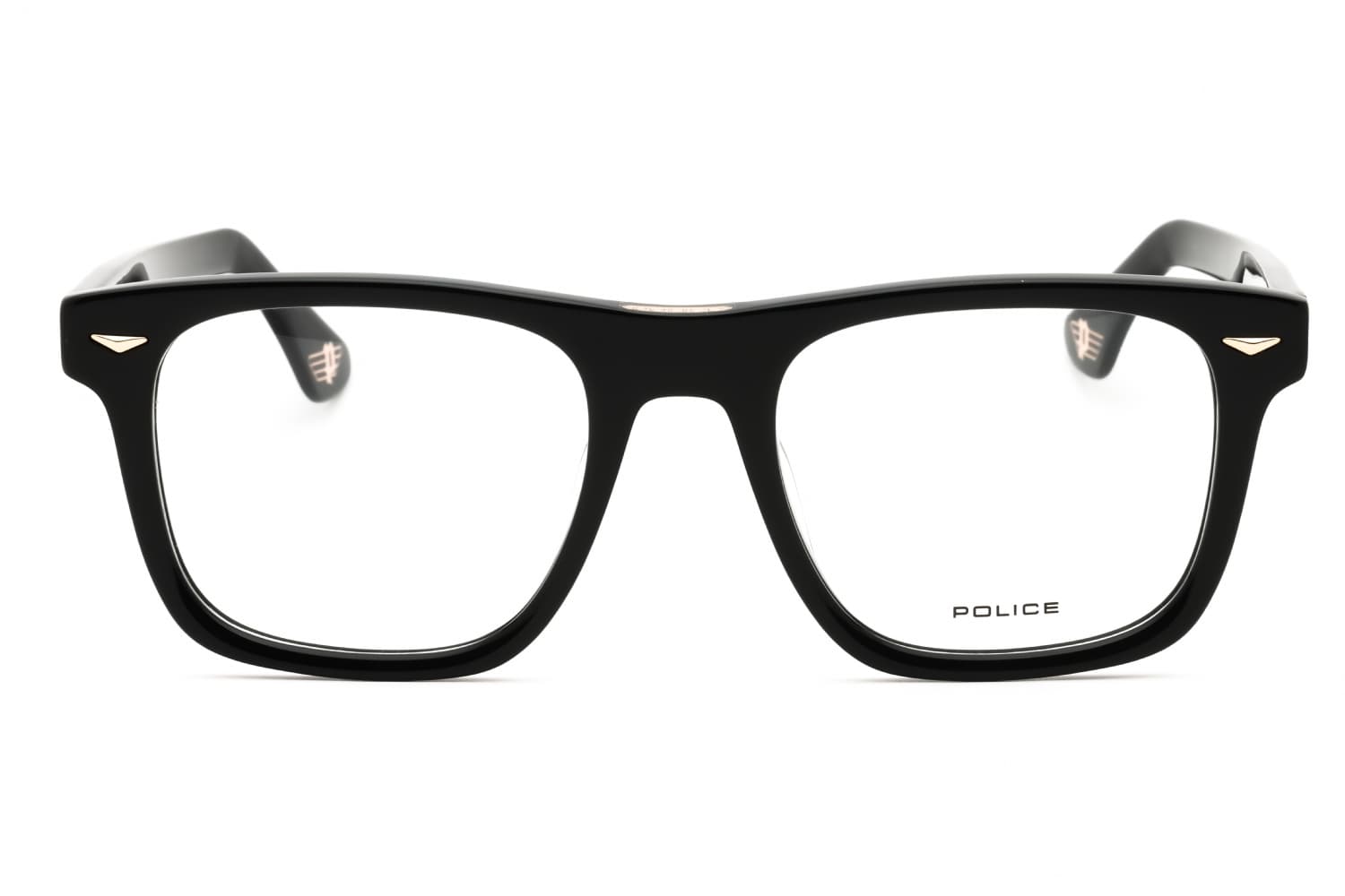 Police VPLL72E 700V Eyeglasses Shiny Black 52mm Men 2