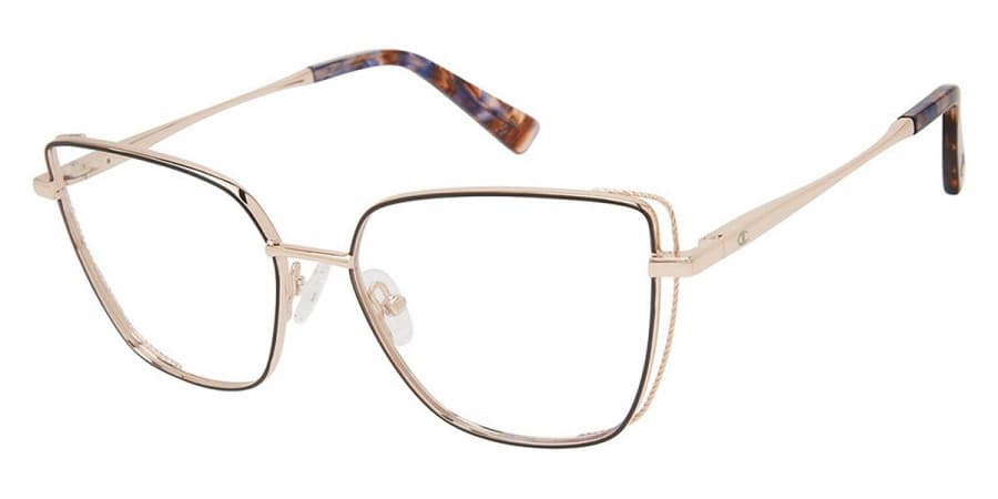 Champion ZINA C01 Eyeglasses Matte Black Gold 54mm Women