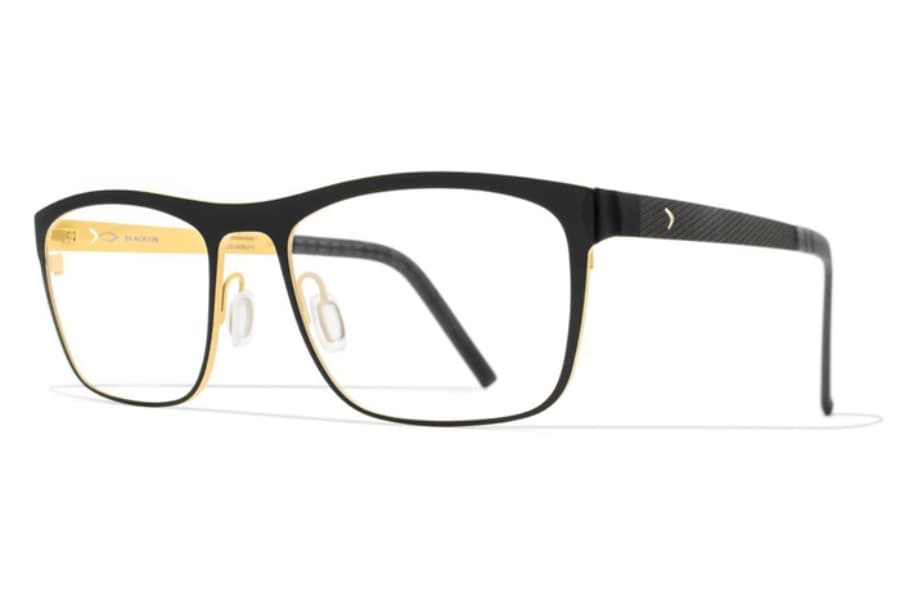 Blackfin BF819 Col. 828 Eyeglasses Matte Black/yellow 55mm Unisex