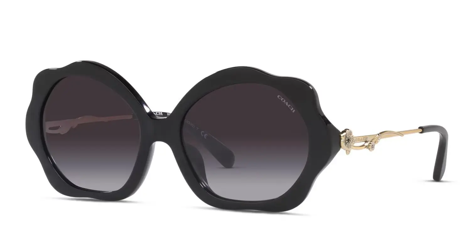 Coach HC8346BU C9200 Sunglasses Black 55mm Women