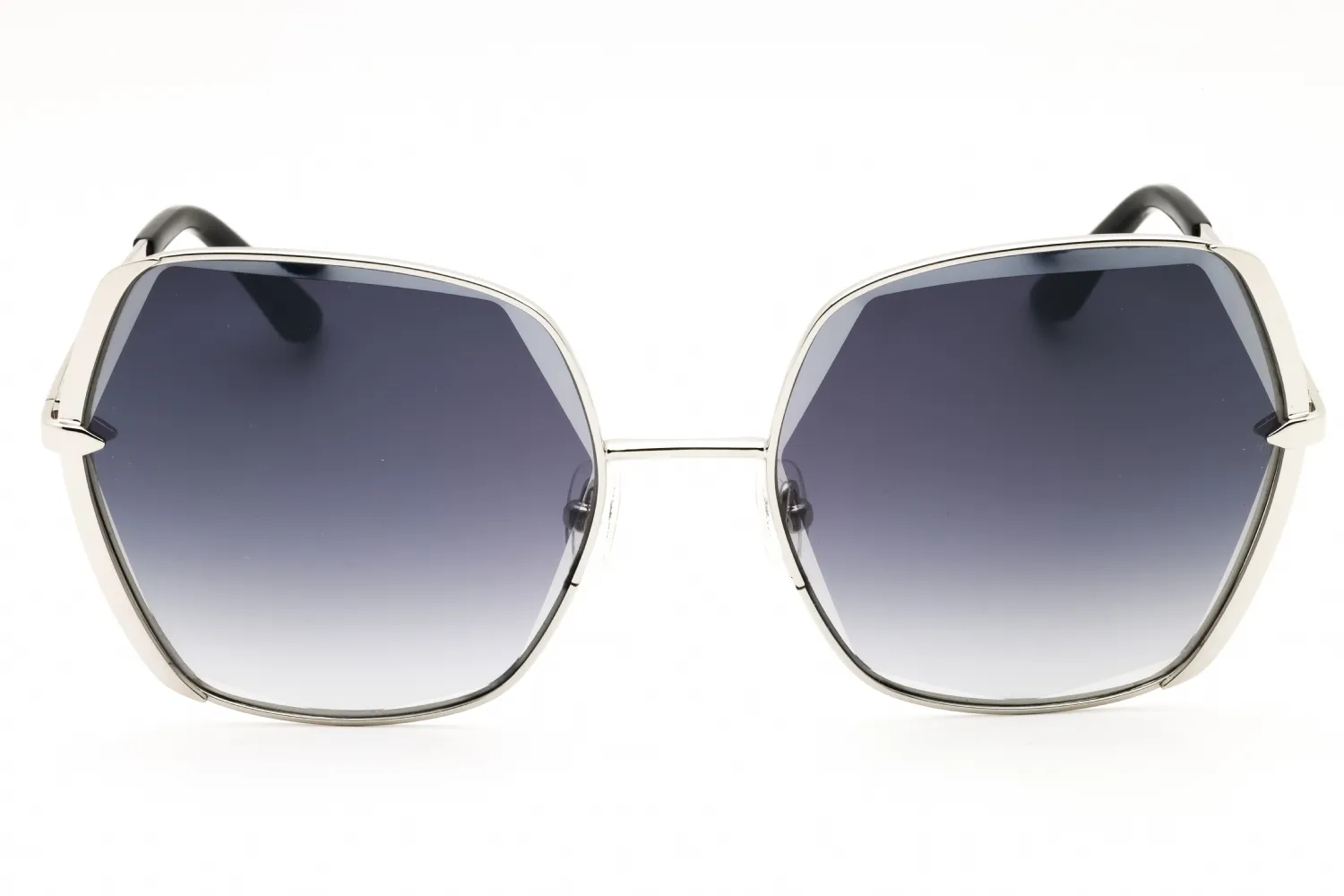 Guess GU7721 10B Sunglasses Shiny Light Nickeltin 60mm Women 2