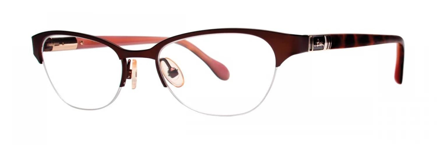 Lilly Pulitzer Mccoy Eyeglasses Satin Brown 48mm Women