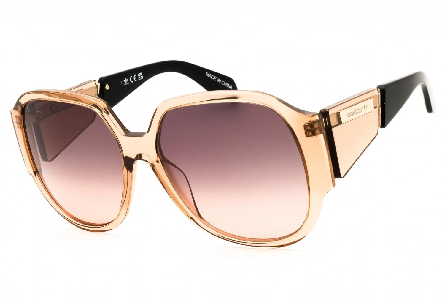 Adidas OR0098 45F Sunglasses Shiny Light Brown 59mm Women