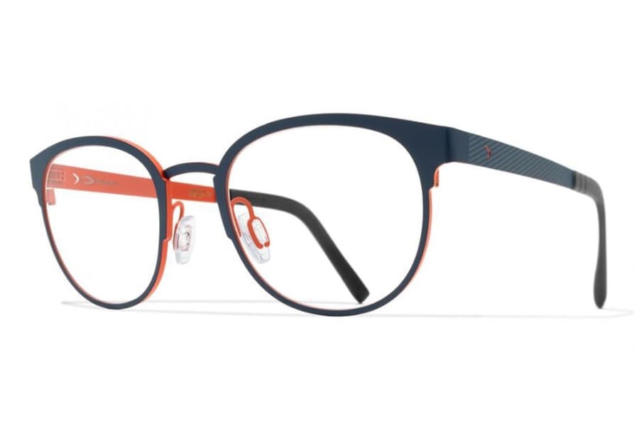 Blackfin BF872 Col. 1011 Eyeglasses Matte Navy Blue/red 50mm Unisex