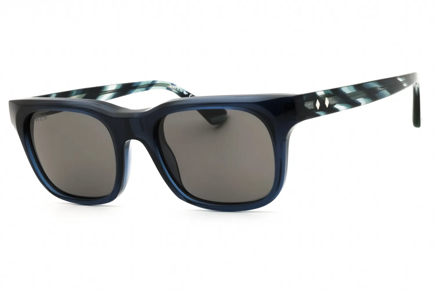 Web WE0336 90A Sunglasses Shiny Blue 53mm Men