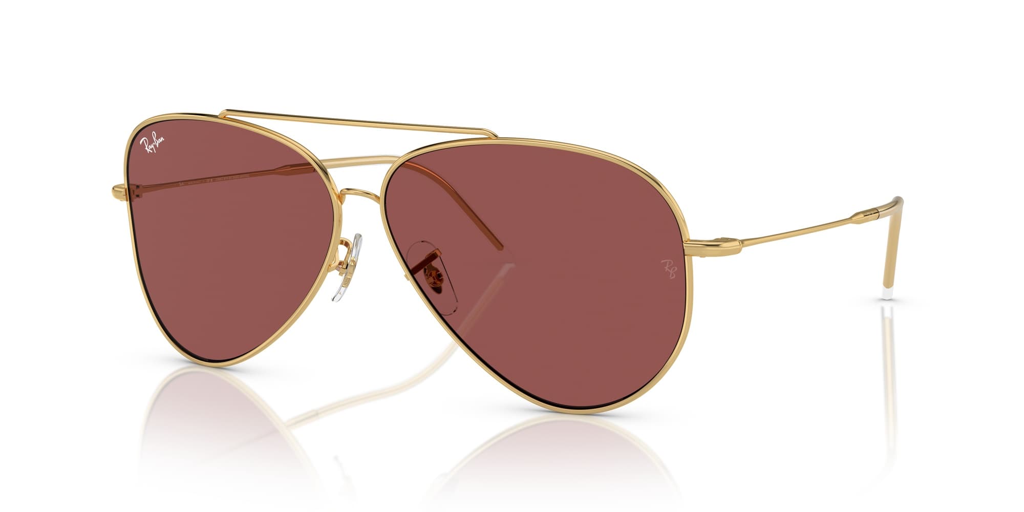 Ray-Ban RBR0101S AVIATOR REVERSE 001/69 RBR0101S Sunglasses Gold 145mm Women