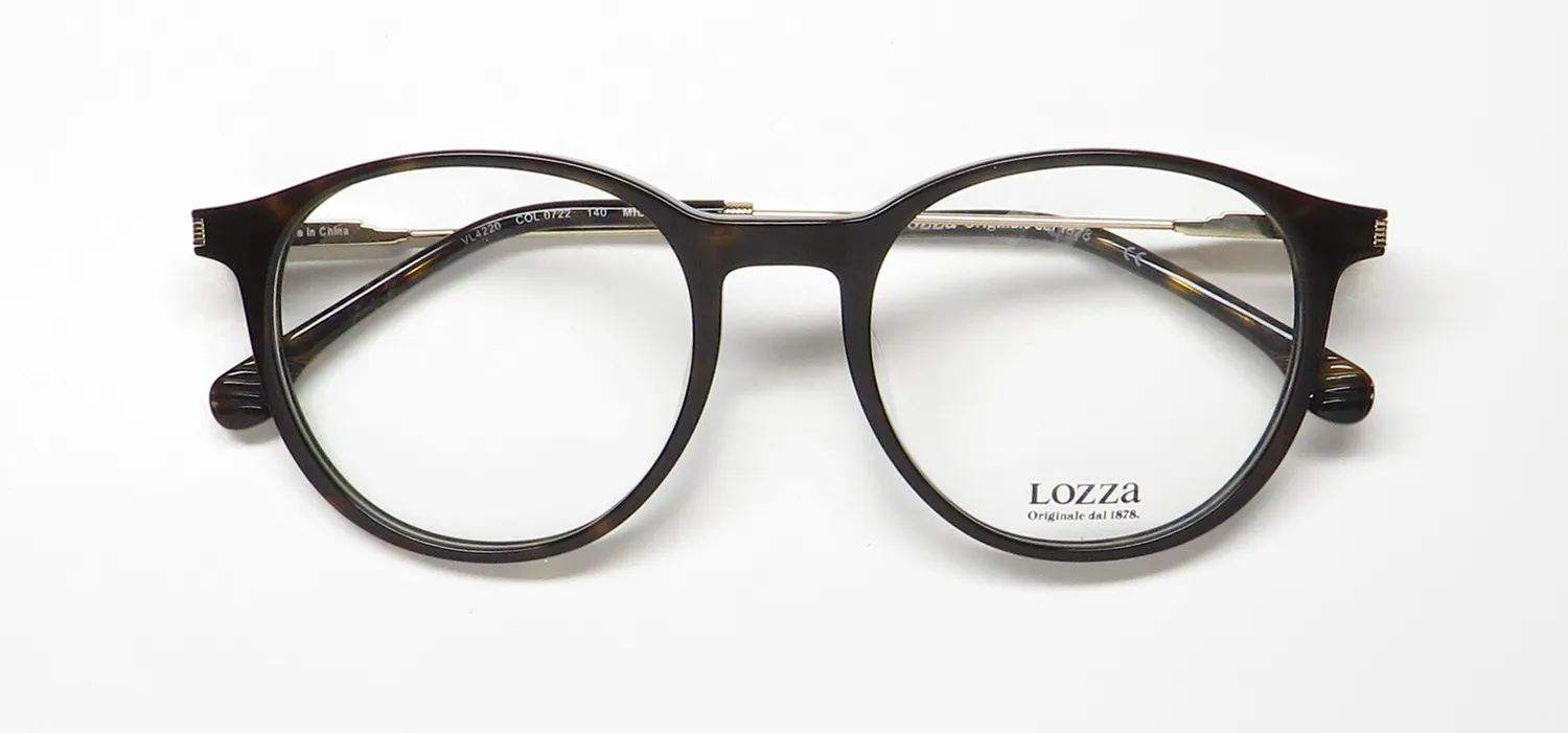 Lozza Vl4220 0722 Eyeglasses Dark Tortoise 50mm 2