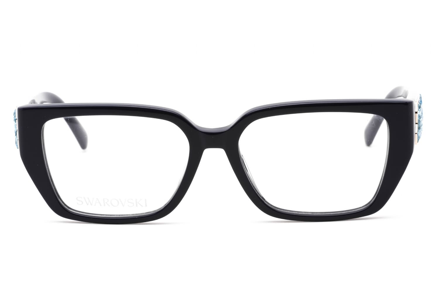 Swarovski SK5446 90 Eyeglasses Shiny Blue 54mm Women 2