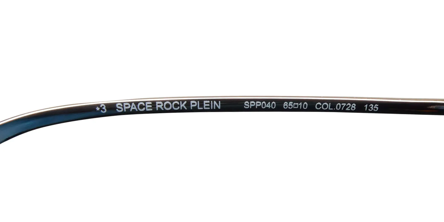 Philipp Plein Spp040 Space Rock Plein 0728 Sunglasses Black Havana 65mm 8