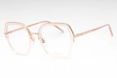 Chopard VCHG28M 08FC Eyeglasses Transparent Beige Gold 53mm
