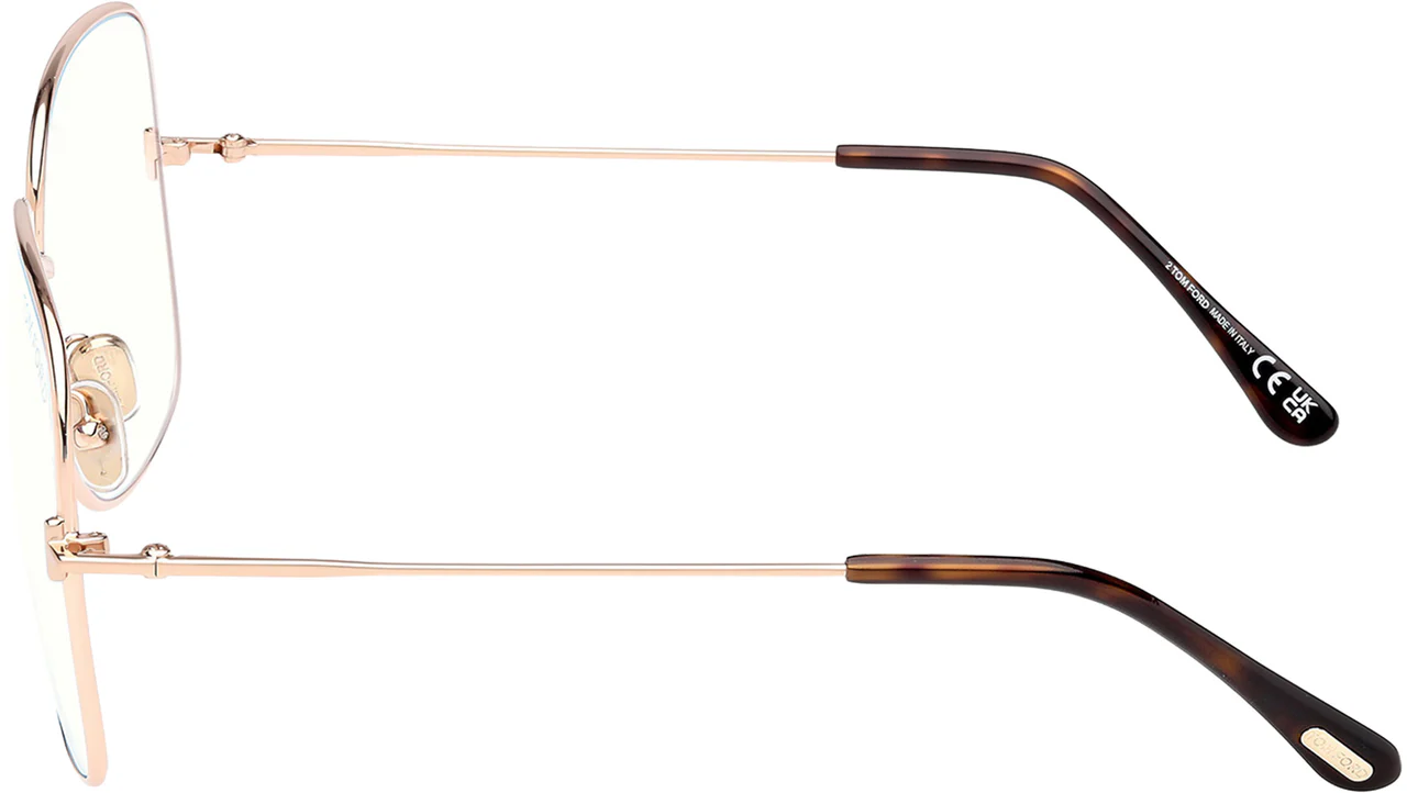 Tom Ford FT6048B 28 Eyeglasses Shiny Rose Gold 59mm Women 4