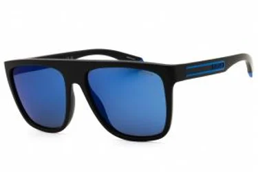 Polaroid PLD 2162/S 00VK 5X Sunglasses Matte Black Blue 56mm