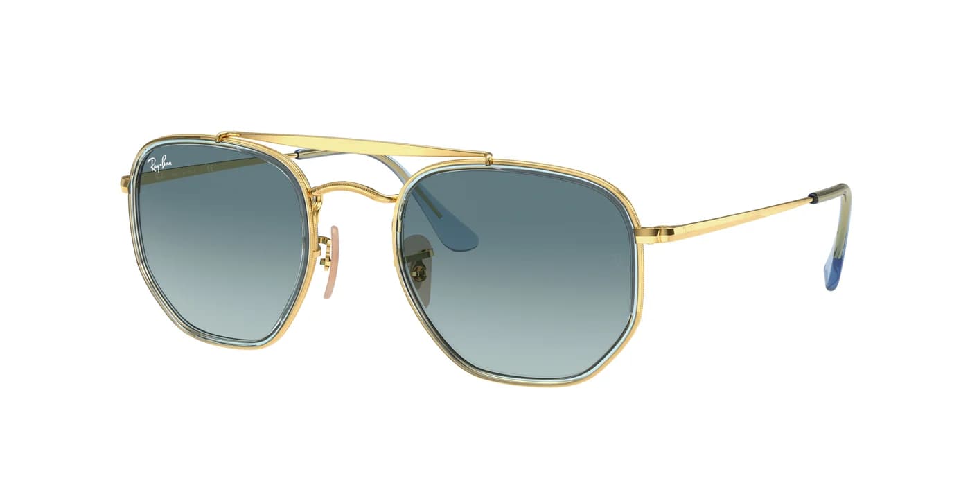 Ray-Ban RB3648-M THE MARSHAL II 9123/3M Sunglasses Gold 52mm Unisex