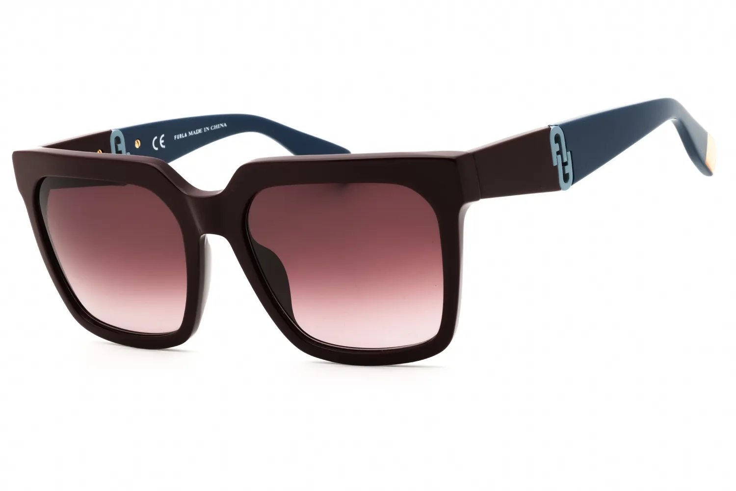 Furla SFU594 550G96 Sunglasses Bordeaux 55mm Women